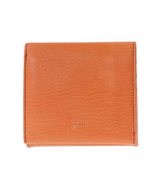 genten ゴートベーシック 二つ折りBOX財布 レンガ