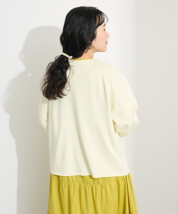 CRAFT STANDARD BOUTIQUE 洗える/UVカット/毛玉軽減 ファンクショナルニットカーディガン Off White