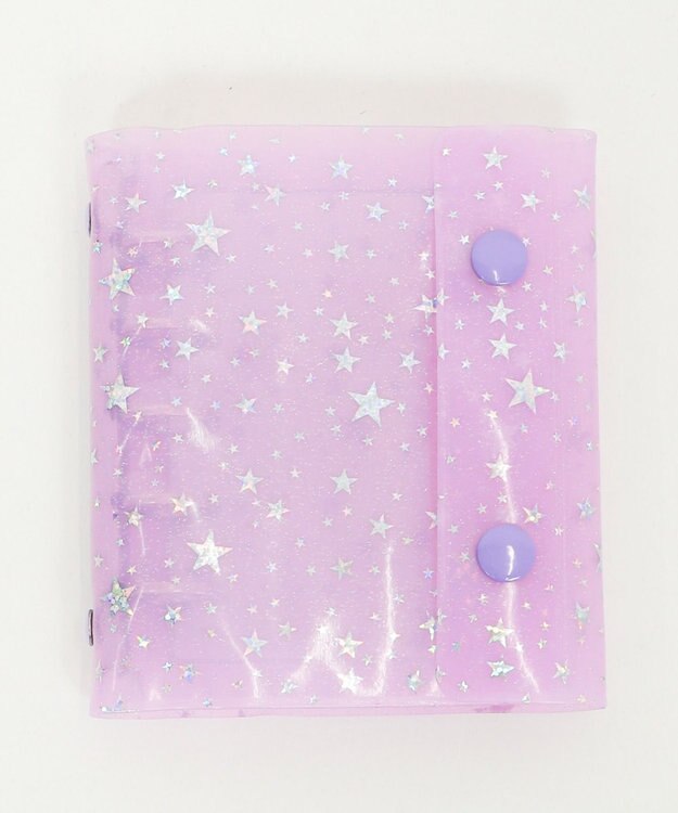 WEGO 星柄シールバインダー ライトパープル