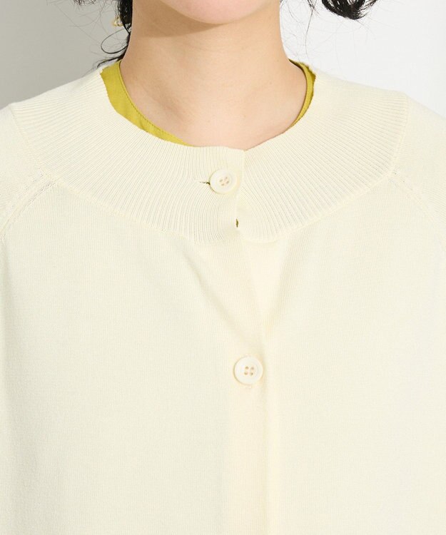 CRAFT STANDARD BOUTIQUE 洗える/UVカット/毛玉軽減 ファンクショナルニットカーディガン Off White