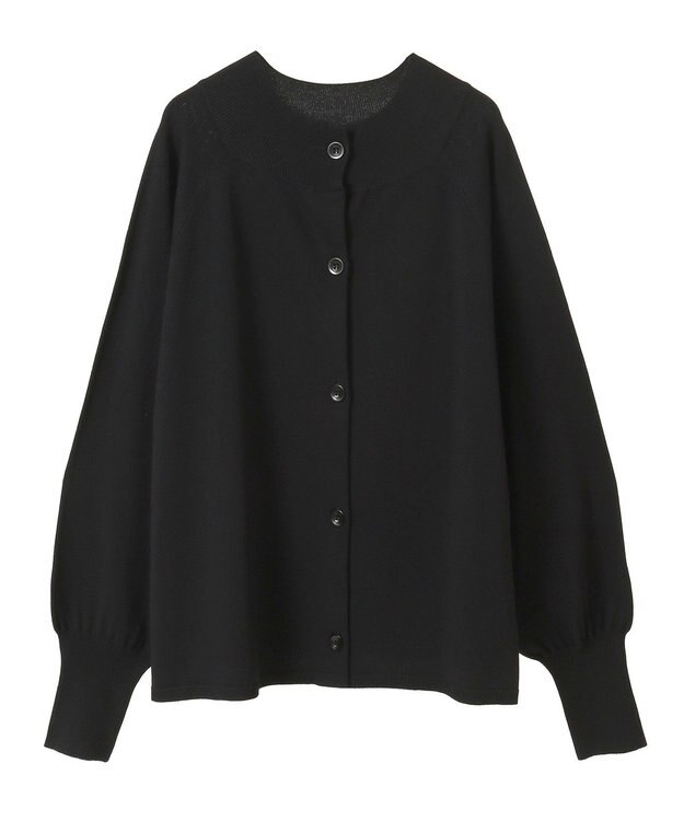 CRAFT STANDARD BOUTIQUE 洗える/UVカット/毛玉軽減 ファンクショナルニットカーディガン Black