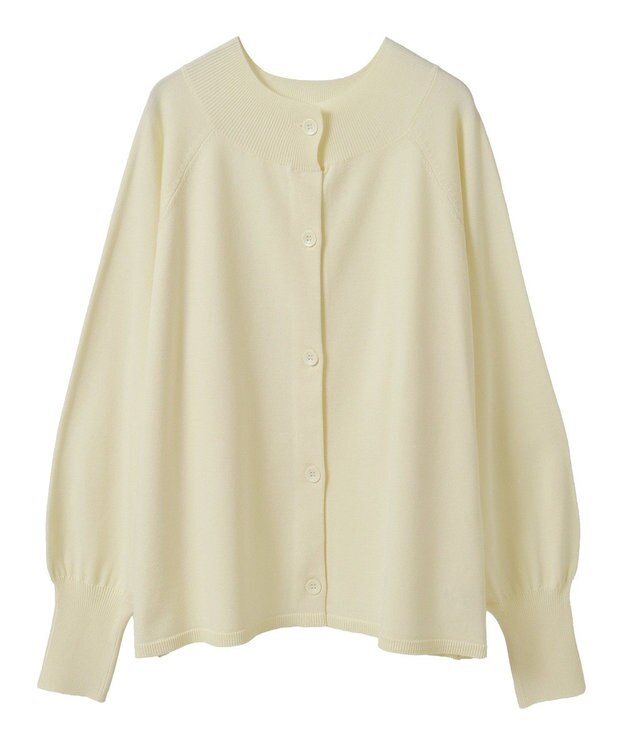 CRAFT STANDARD BOUTIQUE 洗える/UVカット/毛玉軽減 ファンクショナルニットカーディガン Off White