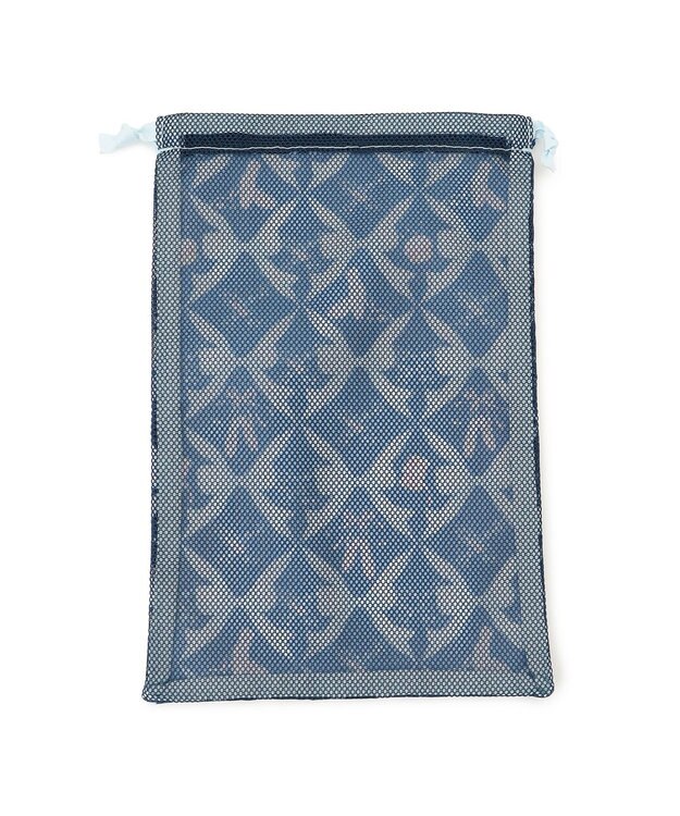 Chacott トゥリボン半メッシュ巾着M ネイビー