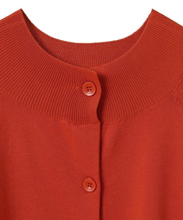 CRAFT STANDARD BOUTIQUE 洗える/UVカット/毛玉軽減 ファンクショナルニットカーディガン Orange