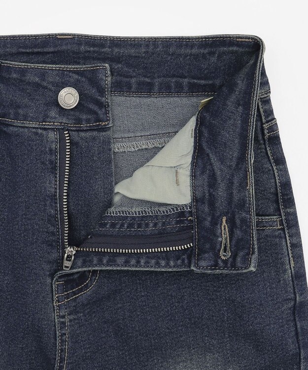 WEGO ギャザーデニムフレアパンツ デニム中濃加工色