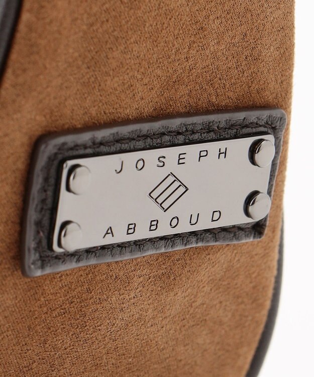 JOSEPH ABBOUD  【軽量/コンパクト】ライトスウェード ハーフムーン　バッグ キャメル系