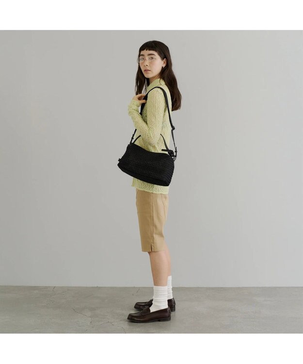 PELLE BORSA 2wayショルダーバッグ Cesta Box チェスタボックス 5852 ブラック