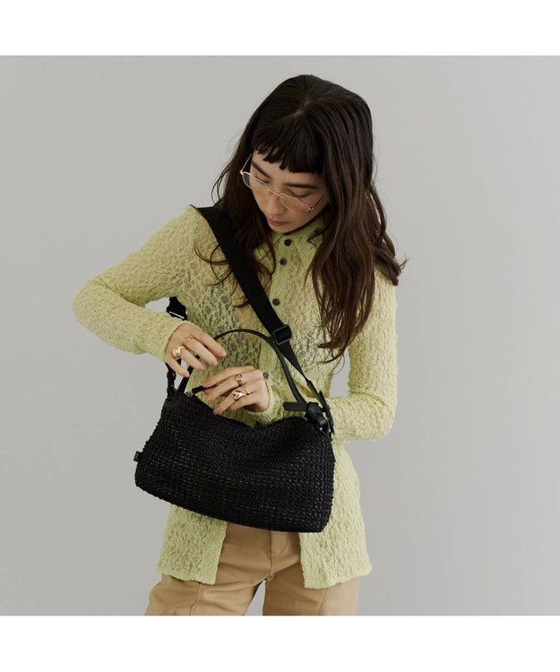 PELLE BORSA 2wayショルダーバッグ Cesta Box チェスタボックス 5852 ブラック