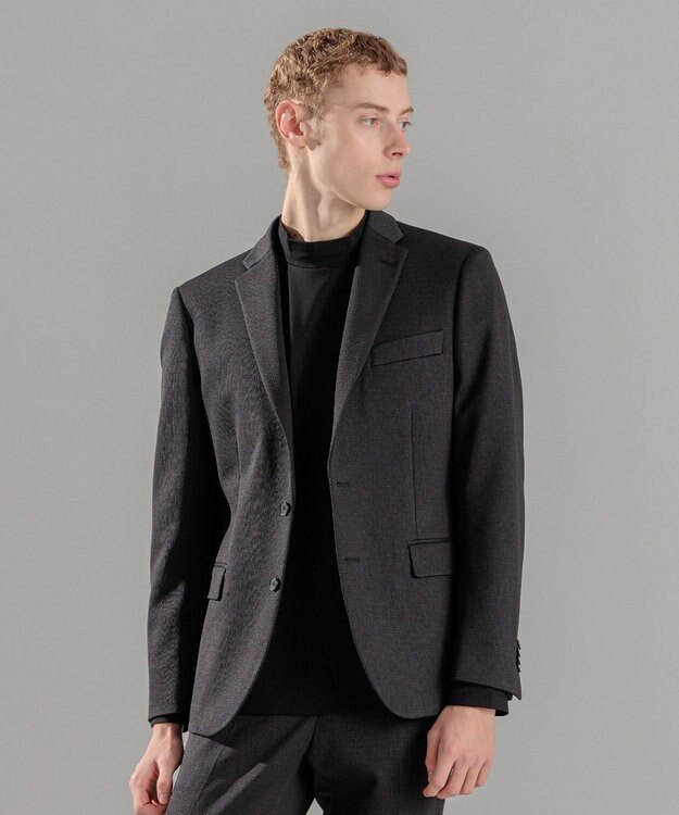 JOSEPH HOMME ウーブンジャガード　テーラードジャケット ブラック系