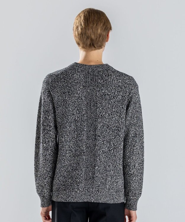 JOSEPH HOMME 【新素材】ペーパーウールミックス　クルーネックニット ライトグレー系