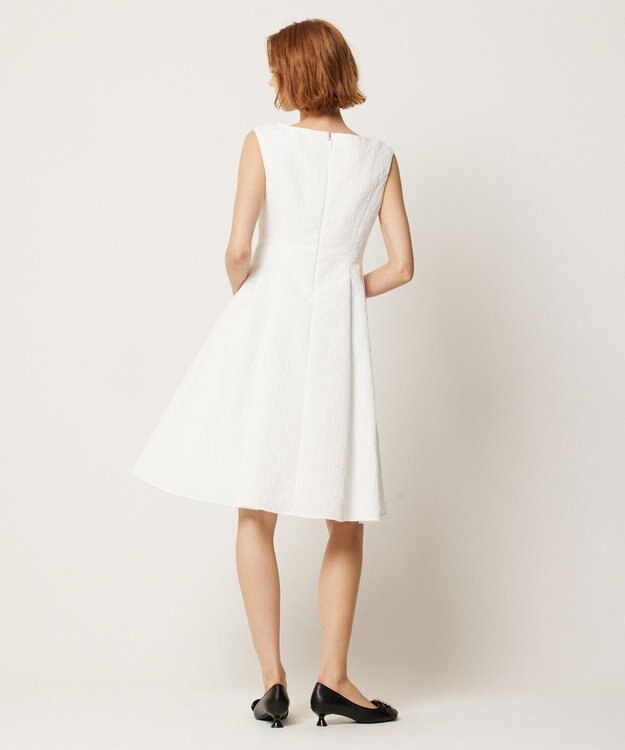 TOCCA 【WEB限定カラーあり】【消臭・洗える】RIBBON LABYRINTH JACQUARD ドレス 【WEB限定】オフ系