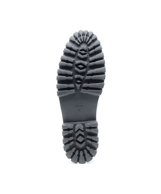 APOM プラットフォームスリングバックモカシン40 ブラックG