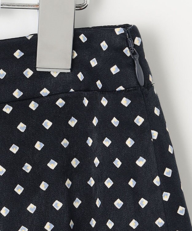 J.PRESS LADIES 【洗える】ジオメトリック マーメイド スカート ネイビー系5