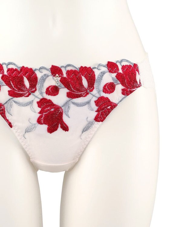 San-ai Resort（三愛水着楽園） エレガントコレクション【2407】デザインショーツ レッド