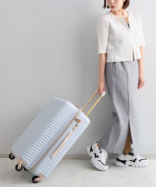 ACE BAGS & LUGGAGE 【雑誌掲載】 HaNT×Jewelna Rose コラボ スーツケース Mサイズ 06822 ハント ジュエルナローズ マカロンブルー