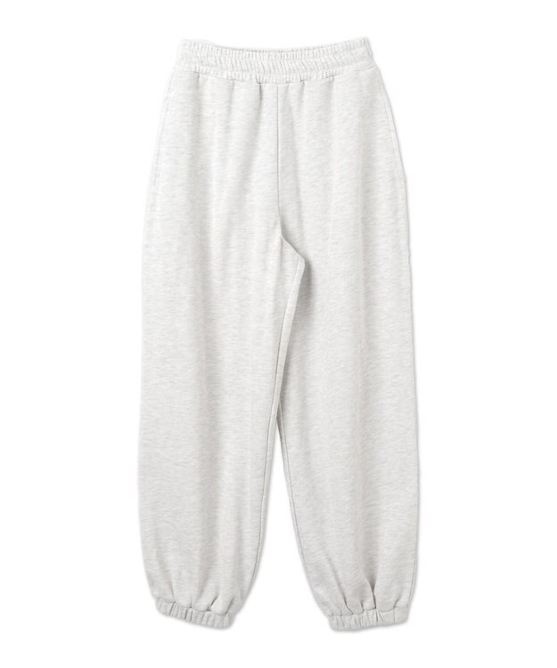 WEGO 【ウエストゴム】ヒップロゴスウェットパンツ 杢グレー