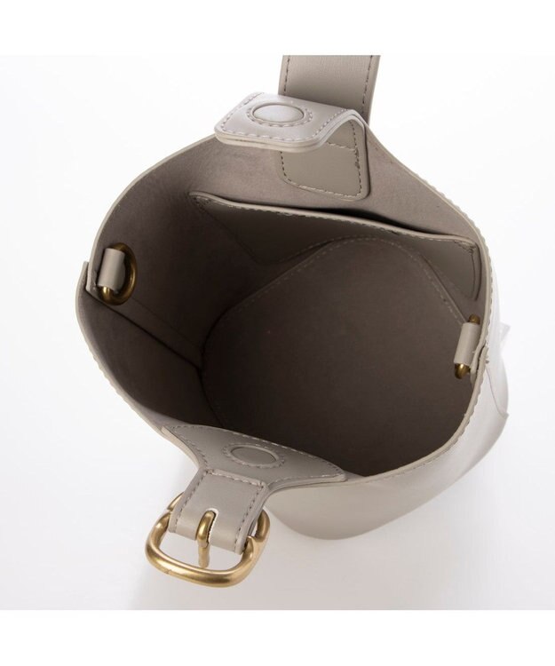 UNBILLION カシュカシュ cachecache / バックルワンハンドル2wayショルダー ライトグレー