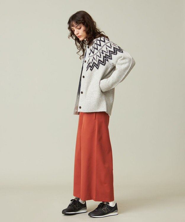 J.PRESS YORK STREET 【UNISEX】FOXMIX ノルディックカウチン ニットカーディガン ライトグレー系5