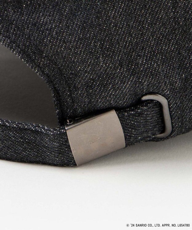 WEGO 【サンリオ】HELLOKITTYコラボデニムキャップ デニムブラック