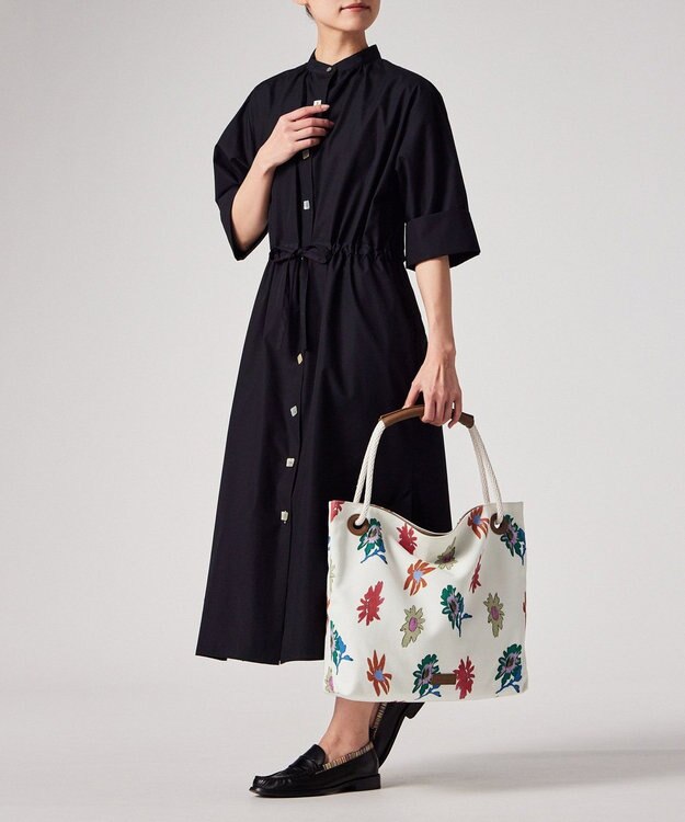 Paul Smith プリントキャンバスSS26 トートバッグ オフホワイト
