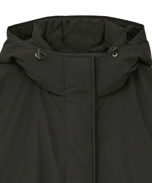 earth music&ecology フーデットパファーコート Black