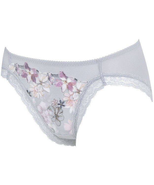 WACOAL ショーツ 【重力に負けないバストケアBra】 はきこみ丈あさめ はきごこちがよい BRB414とペア レディース PRA114 /ワコール チャコールグレー