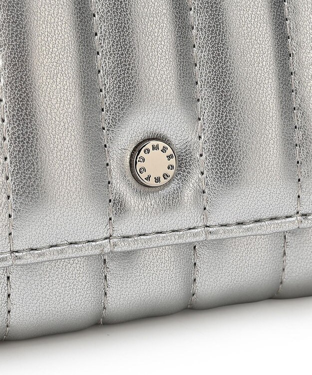 style code 【MERCURYDUO/マーキュリーデュオ】スタッズキルティング　口金ミニ財布 シルバー