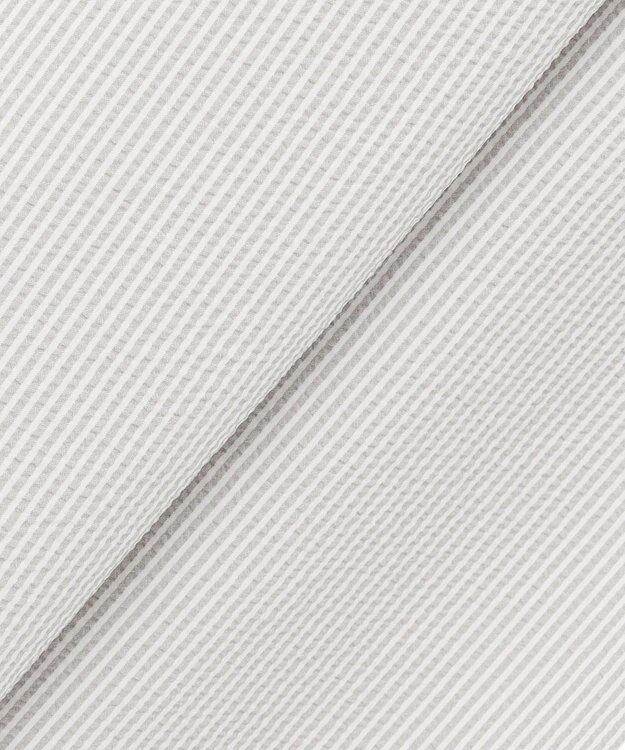 ANY 【洗濯機可】サッカーストライプワンピース グレーストライプ