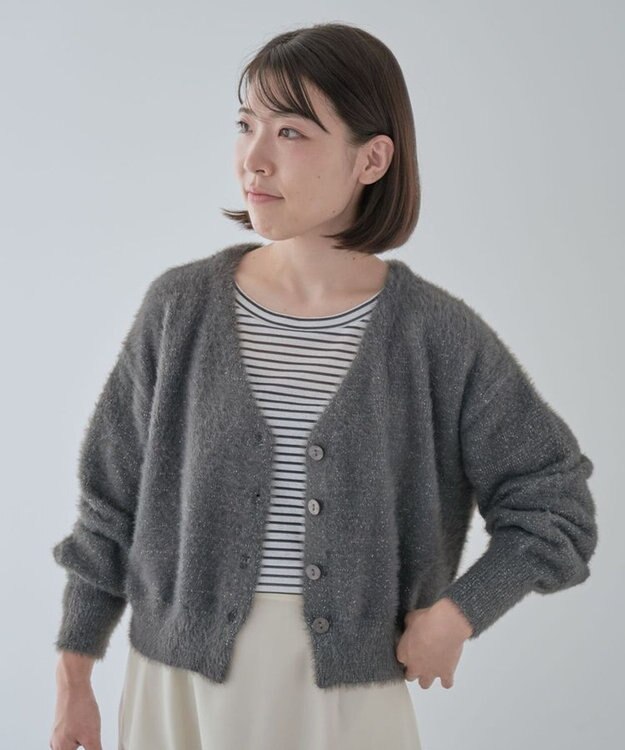 Green Parks シアークロップドプルオーバー Border