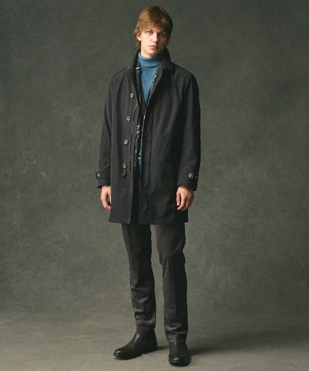 JOSEPH ABBOUD 【キングサイズ・チクチクしない/3シーズン対応/サスティナブル】SNOWY タートルネックセーター ターコイズブルー系