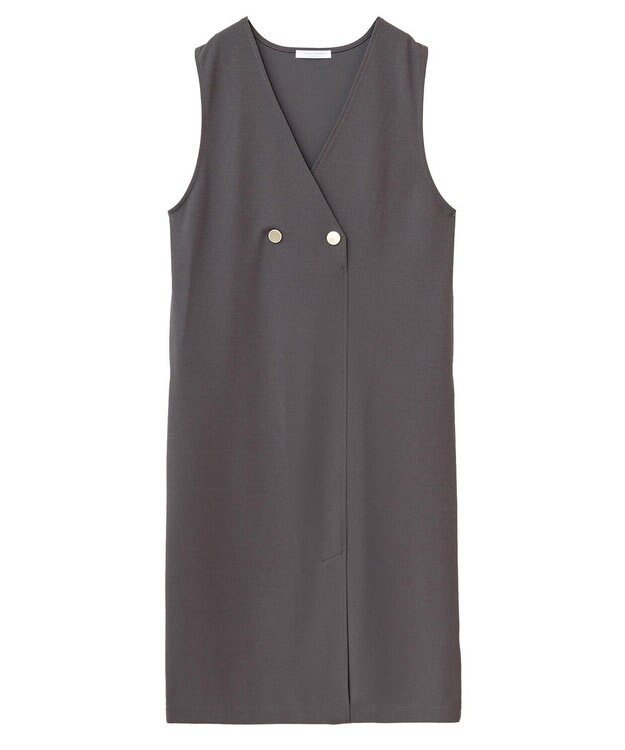 Green Parks ジャケット風ジャンパースカート Dark Gray