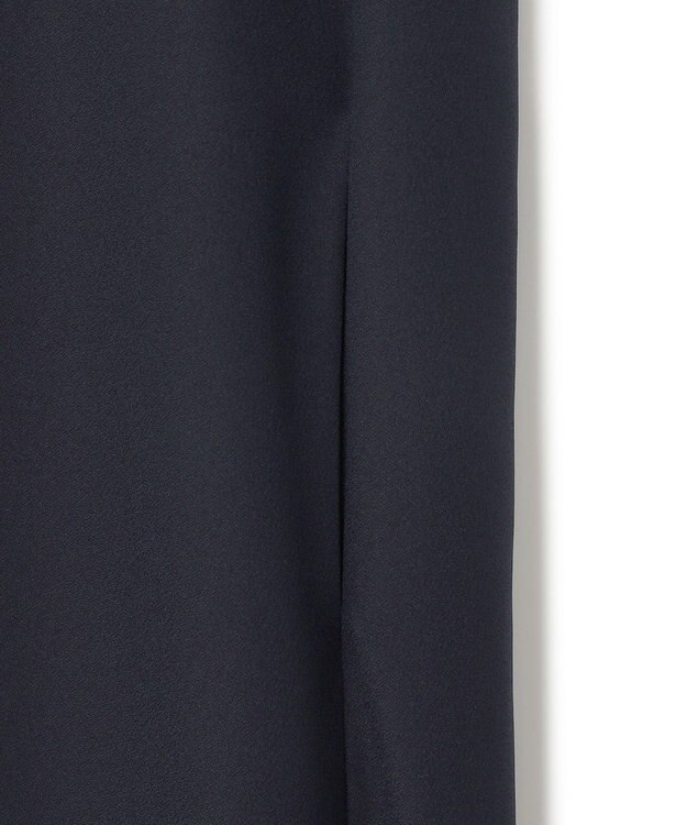 ICB L 【UVケア・接触冷感・速乾・洗える】 FluidBackSatin デザインワンピース ネイビー系