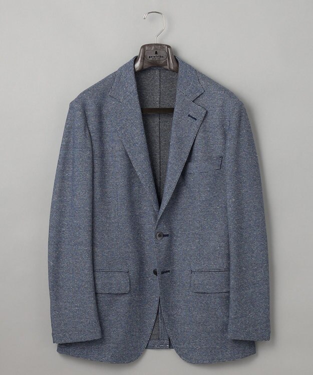 GOTAIRIKU 2年連続売上NO1【吸水速乾/ウォッシャブル/ストレッチ】ノルマンディーリネン カーディガンジャケット(25年モデル) サックスブルー