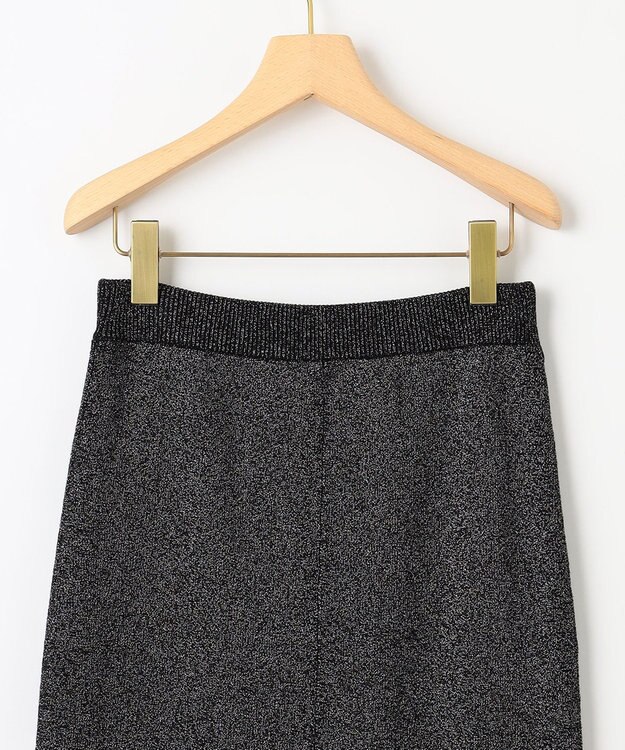 組曲 【Oggiコラボ】きらきらラメニットスカート ブラック系