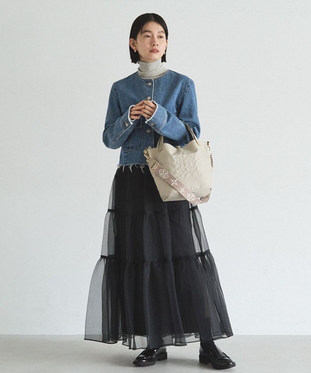 russet 《WEB限定》コーデュラナイロン2WAYミニトートバッグ(CE-1673-WEB) L.Greige