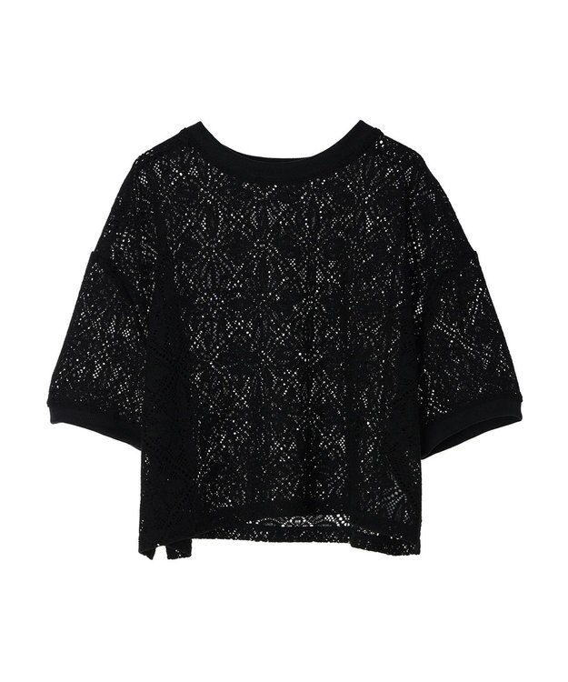 earth music&ecology レースプルオーバー Black