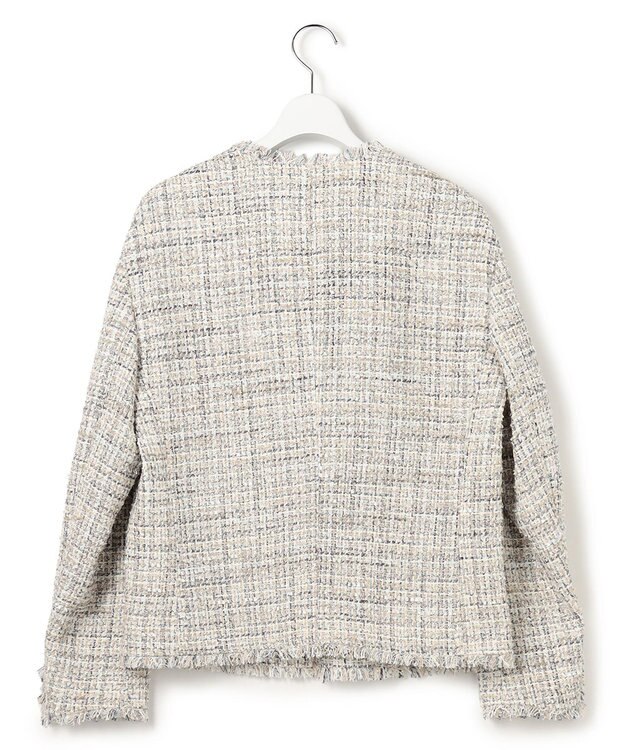 23区 【先行予約】GIOLICAツイード ジャケット アイボリーミックス