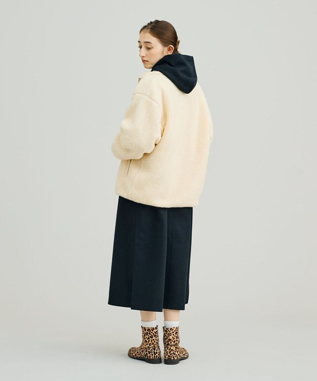 J.PRESS YORK STREET 【UNISEX】ボアブルゾン アイボリー系