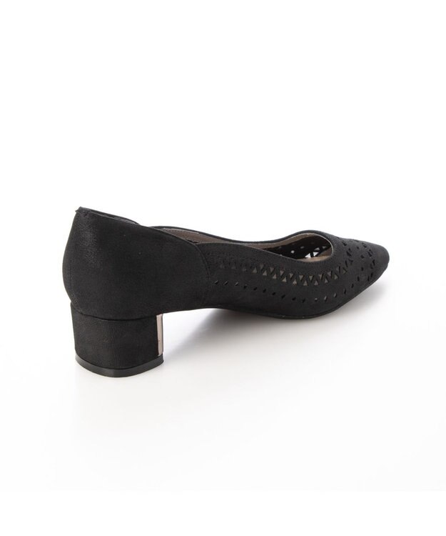 Riz raffinee <Riz raffinee>パンチングポインテッドトゥパンプス ブラック
