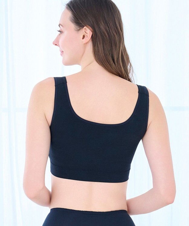 BRADELIS New York 【BRADELIS Me / ノンワイヤー】フレンドリーホールドブラ 補正下着 補整 ブラジャー スポーツインナー ブラック