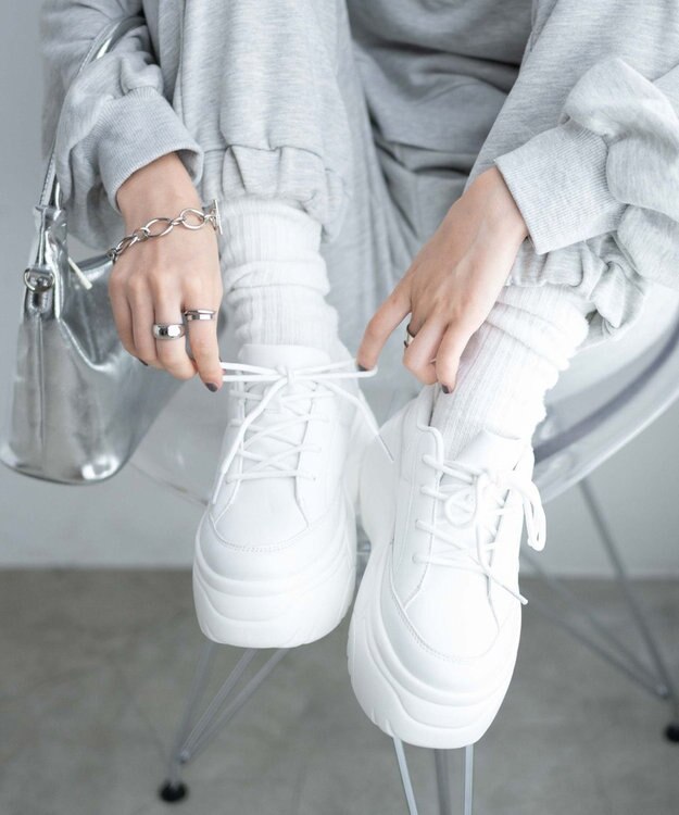 WEGO ボリュームスニーカー ホワイト