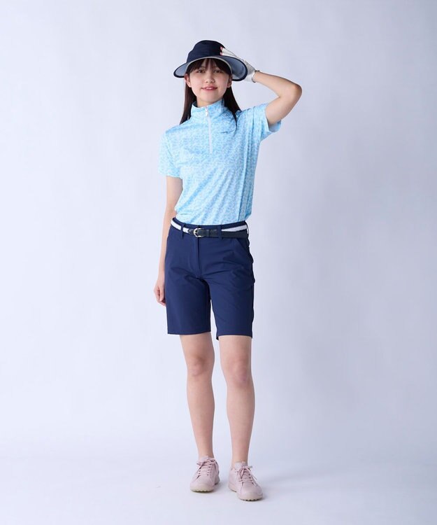 FILA GOLF／marie claire 【marie claire SPORT】 ストレッチショートパンツ ネイビー