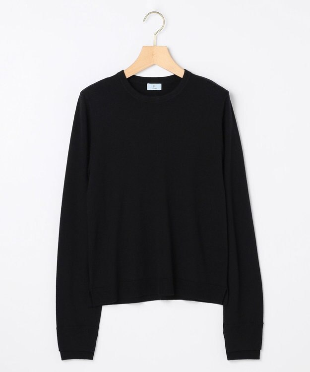 組曲 S ニューシックニットクルーネックプルオーバー ブラック系