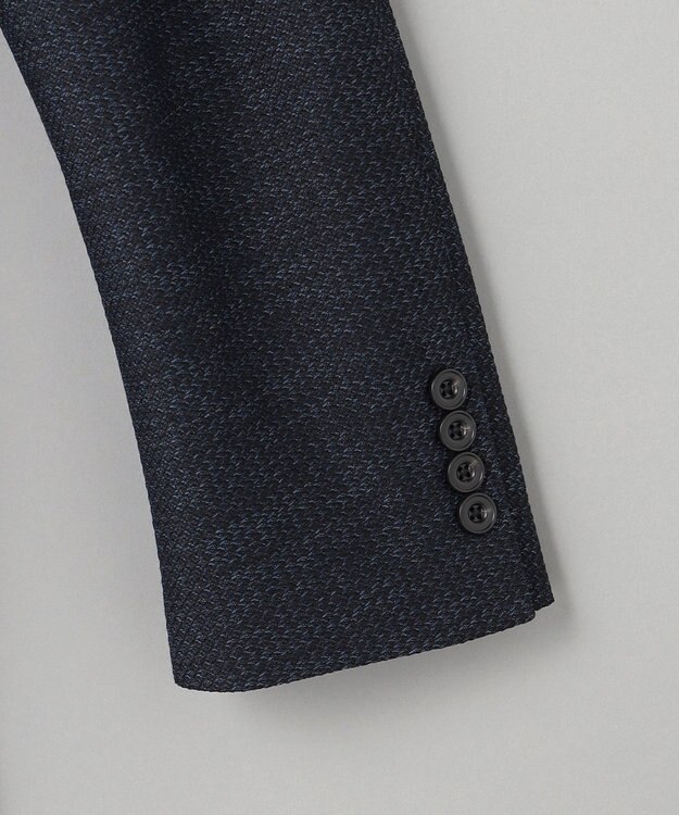 GOTAIRIKU カーディガンジャケット秋冬版【洗える/シワになりにくい/ストレッチ】リンクス BIZ ジャケット ネイビー系8