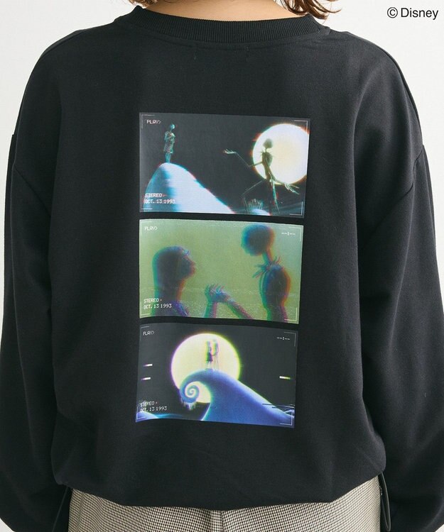 Green Parks ナイトメア／裾ドロストミニ裏毛プルオーバー Black