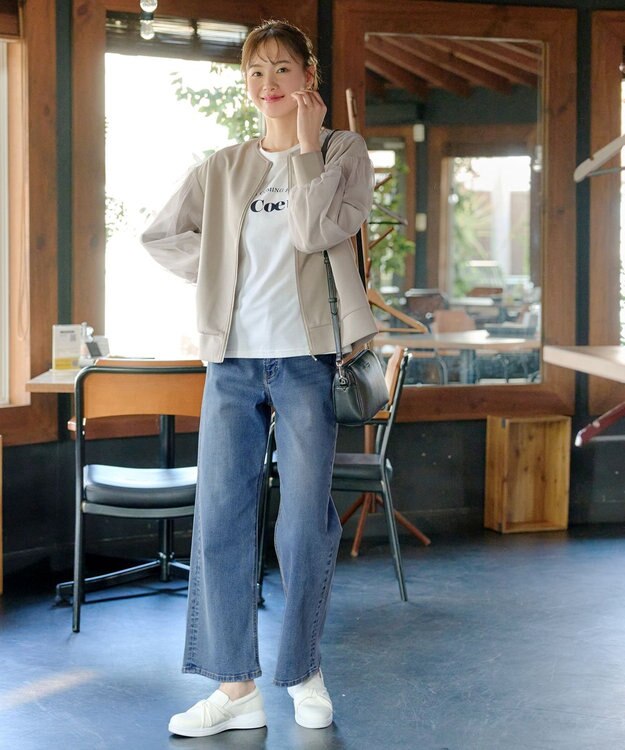 Tiaclasse 【洗える】チュールレースソフトダンボールジャケット ベージュ