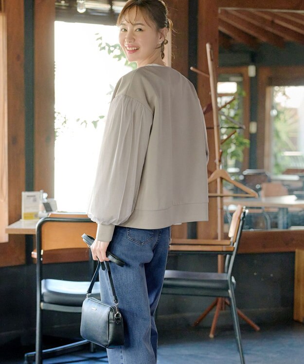 Tiaclasse 【洗える】チュールレースソフトダンボールジャケット ベージュ