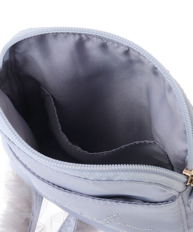 Maison de FLEUR EC限定チュールハンドルラインストーンショルダー Grayish Blue