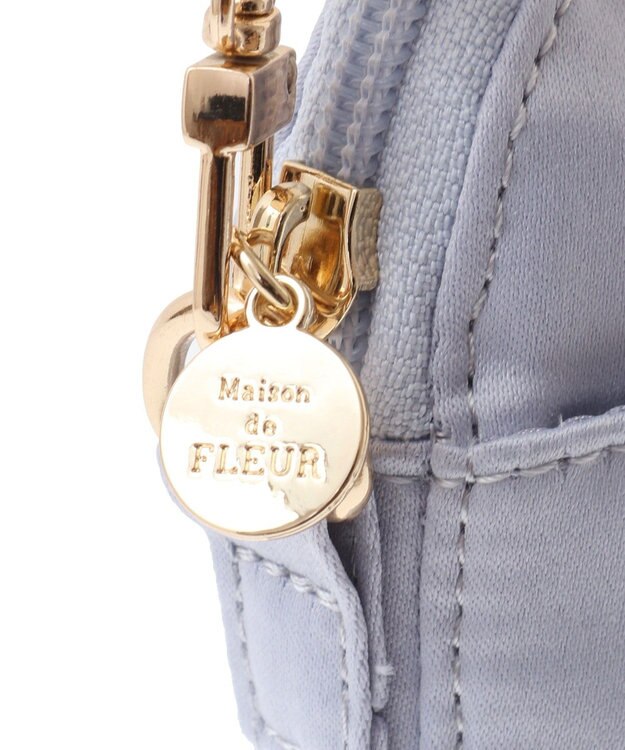 Maison de FLEUR EC限定チュールハンドルラインストーンショルダー Grayish Blue