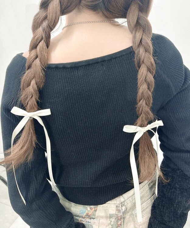 WEGO L2Pロングナローリボンクリップ オフホワイト